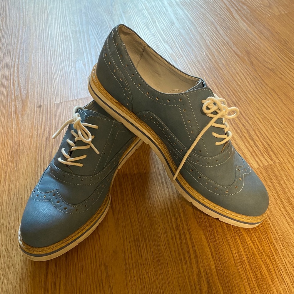 Blue Oxford Shoes